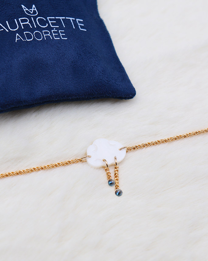 Collier Jéromine bleu Mauricette Adorée